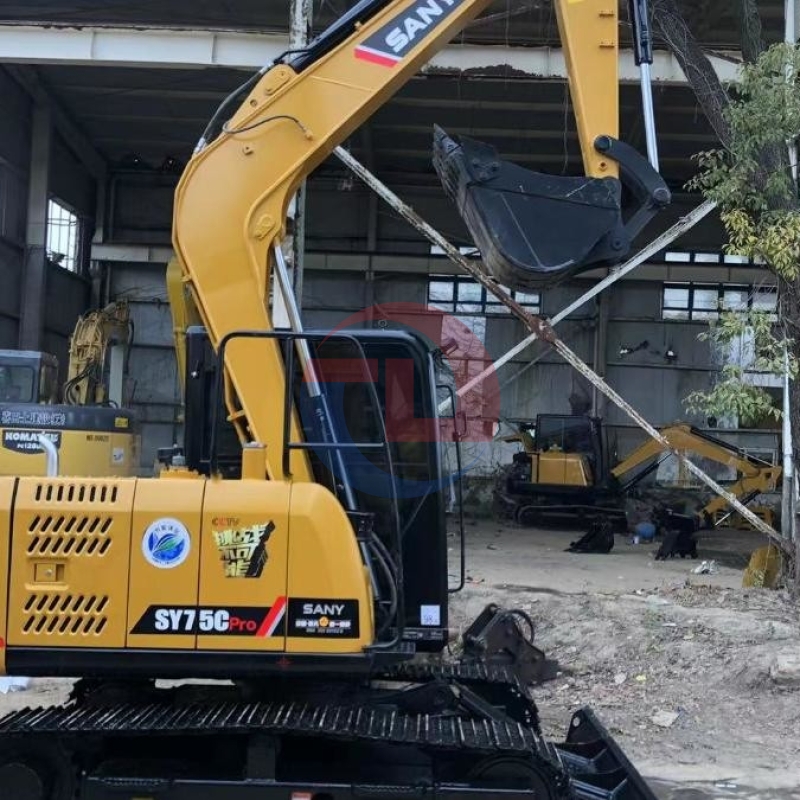 Mini SY75CPro Used Sany Excavator Digger Earth Excavation Equipment