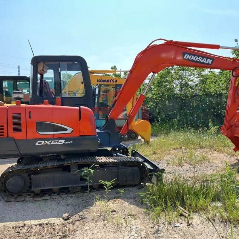 DX55-9C Original Korea Used Doosan Excavator Crawler Mini Digger 5 Ton