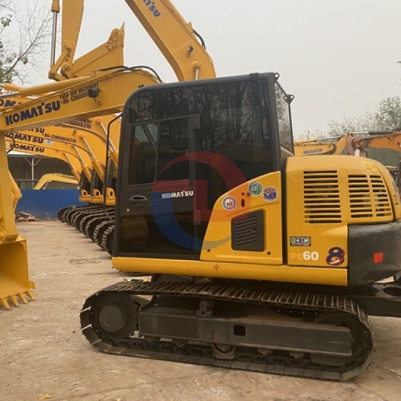 6T Turbocharged Used Komatsu Excavator PC60 Hydraulic Crawler