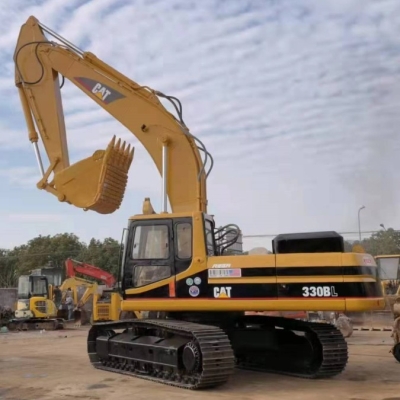 Large Used CAT Excavator 330BL Digger For Road Construction