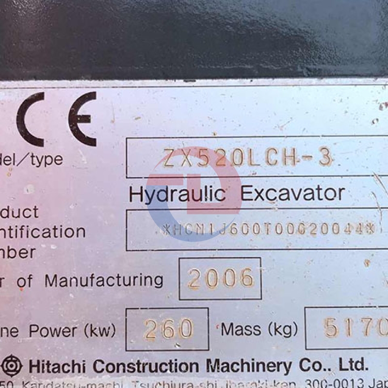 Japan Original Hitachi ZX520 Used Excavators Heavy Equipment ZX520 Vs Excavators Sell
