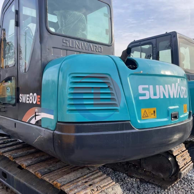 8 Ton Weight Machinery Used Excavator Sunward SWE80E Second Hand Sunward 80E Excavator