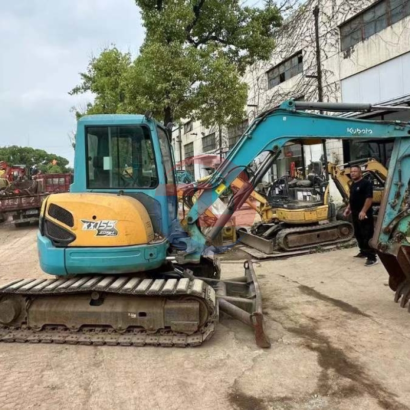 Kubota Kx155-3 Second Hand Kubota Diggers Crawler Excavator 5T High Performance