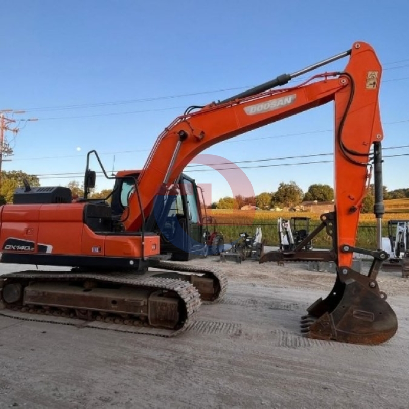 Used Doosan DX140LC Ground Digging Machine 2nd Hand Diggers Excavator