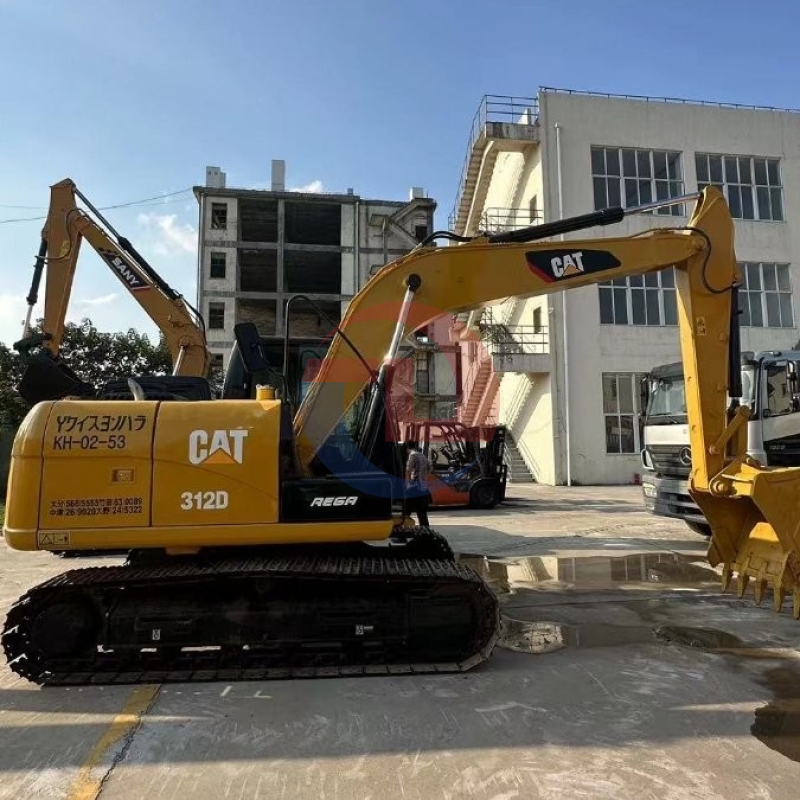 Midi 312D Used Caterpillar Excavator Machine 12 Tonne For Infrastructure Construction